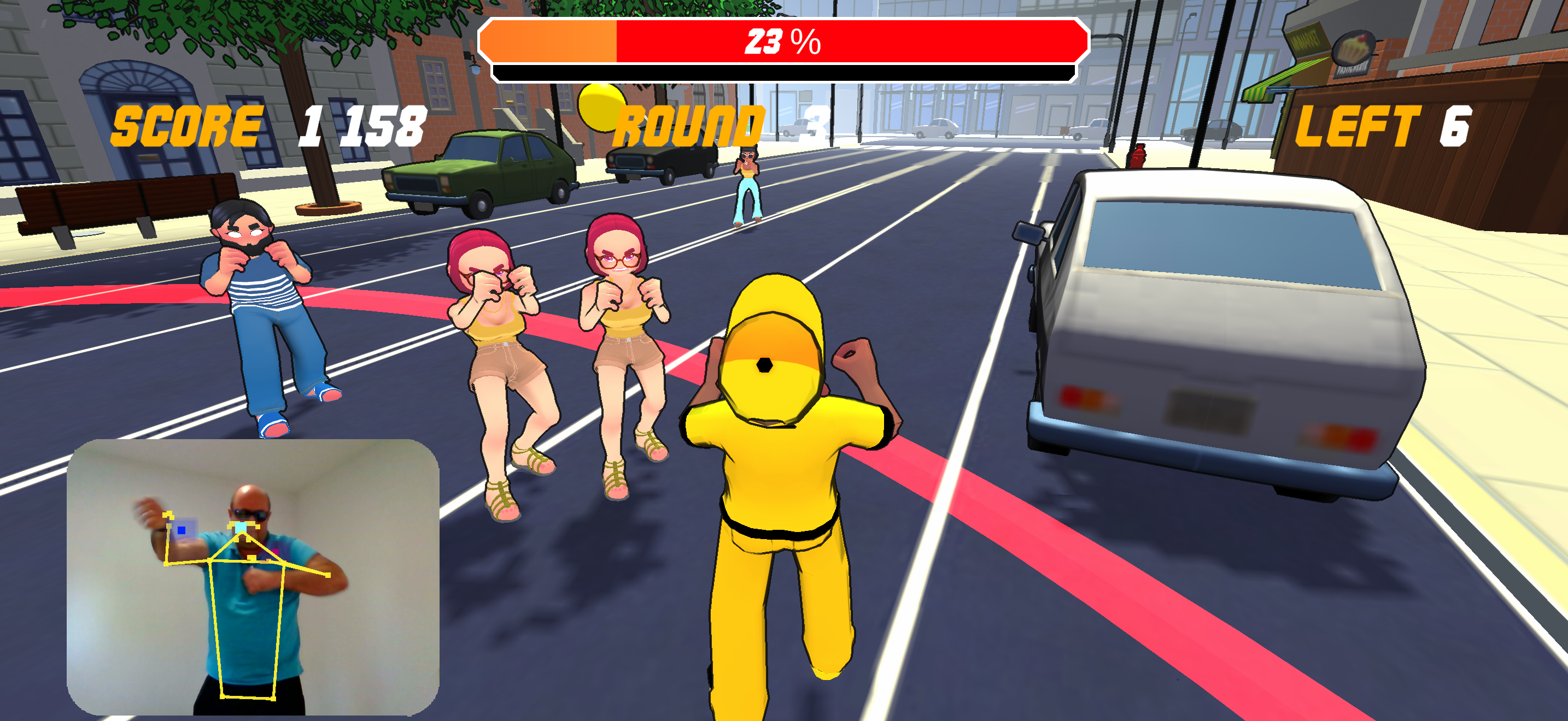 Pulse Fury Battle mode with two players fighting obstacles